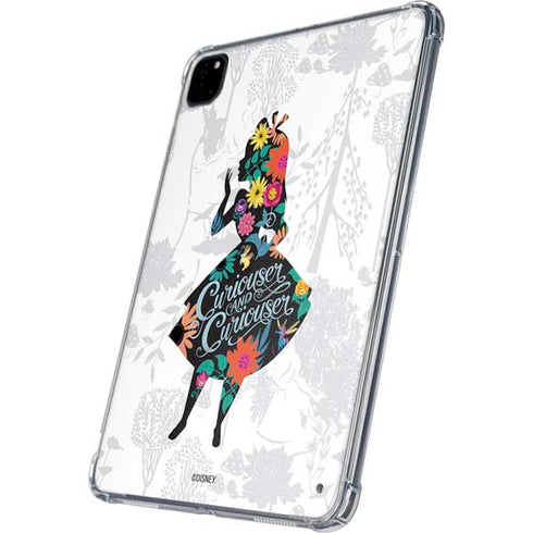 Disney Alice in Wonderland (animated) Silhouette Curiouser and Curiouser iPad Pro 11in (2024) Clear Case