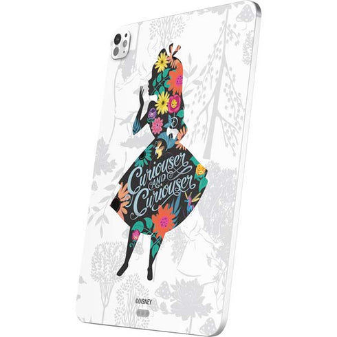 Disney Alice in Wonderland (animated) Silhouette Curiouser and Curiouser iPad Pro 13in M4 (2024) Skin