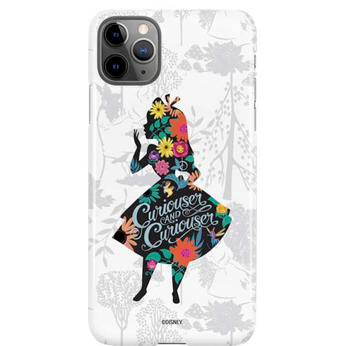 Disney Alice in Wonderland (animated) Silhouette Curiouser and Curiouser iPhone Cases
