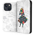 Disney Alice in Wonderland (animated) Silhouette Curiouser and Curiouser iPhone 13 Folio Case