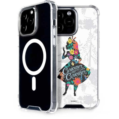 Disney Alice in Wonderland (animated) Silhouette Curiouser and Curiouser iPhone Cases