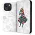 Disney Alice in Wonderland (animated) Silhouette Curiouser and Curiouser iPhone 14 Folio Case