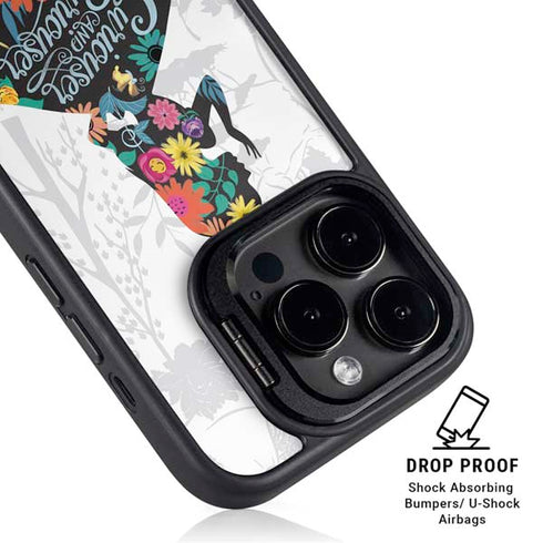 Disney Alice in Wonderland (animated) Silhouette Curiouser and Curiouser iPhone 14 Pro Max Kickstand Case
