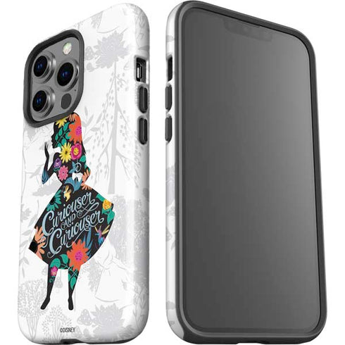 Disney Alice in Wonderland (animated) Silhouette Curiouser and Curiouser iPhone 15 Pro Impact Case