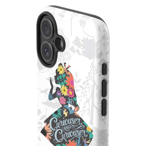 Disney Alice in Wonderland (animated) Silhouette Curiouser and Curiouser iPhone 16 Impact Case