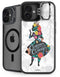 Disney Alice in Wonderland (animated) Silhouette Curiouser and Curiouser iPhone 16 Kickstand Case