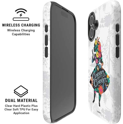 Disney Alice in Wonderland (animated) Silhouette Curiouser and Curiouser iPhone 16 Magsafe Impact Case