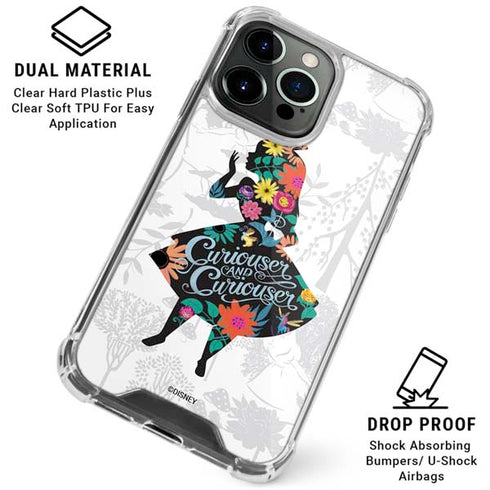 Disney Alice in Wonderland (animated) Silhouette Curiouser and Curiouser iPhone 16 Pro Clear Case