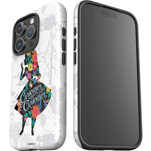 Disney Alice in Wonderland (animated) Silhouette Curiouser and Curiouser iPhone 16 Pro Impact Case