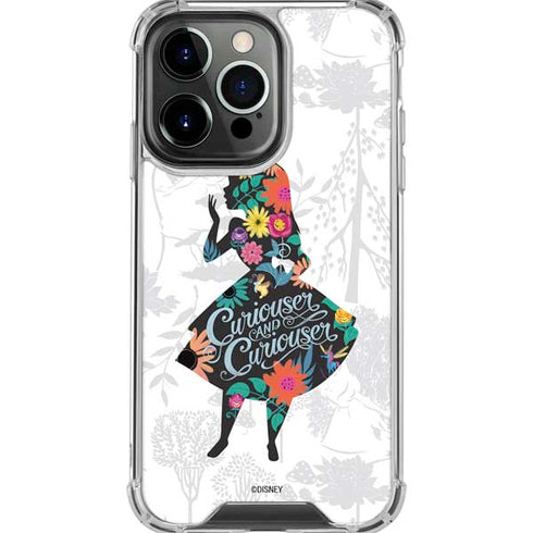Disney Alice in Wonderland (animated) Silhouette Curiouser and Curiouser iPhone 16 Pro Max Clear Case