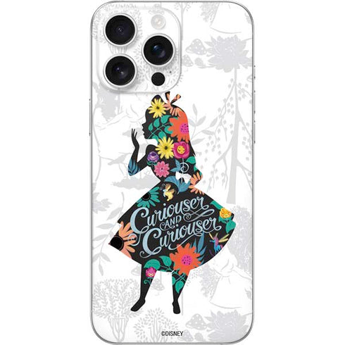 Disney Alice in Wonderland (animated) Silhouette Curiouser and Curiouser iPhone 16 Pro Max Skin