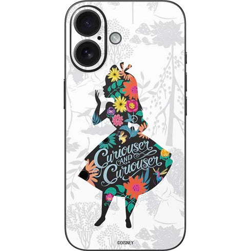 Disney Alice in Wonderland (animated) Silhouette Curiouser and Curiouser iPhone 16 Skin