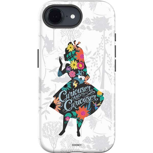 Disney Alice in Wonderland (animated) Silhouette Curiouser and Curiouser iPhone 16e Impact Case