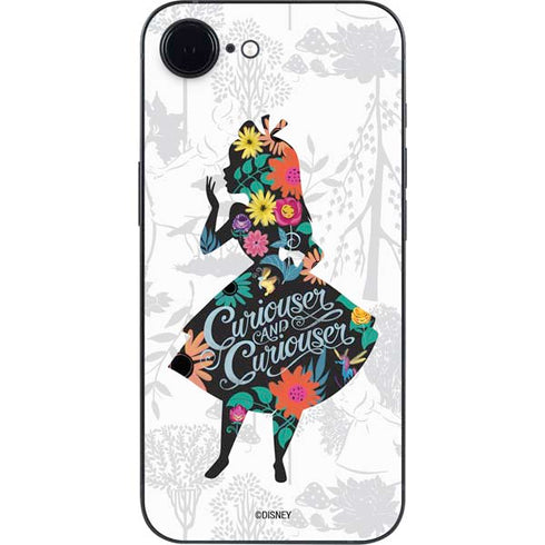 Disney Alice in Wonderland (animated) Silhouette Curiouser and Curiouser iPhone 16e Skin