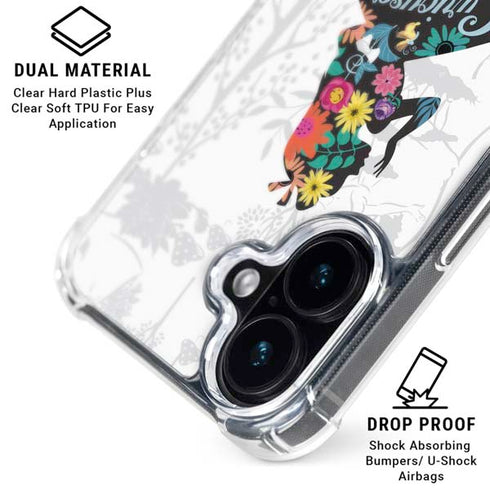 Disney Alice in Wonderland (animated) Silhouette Curiouser and Curiouser iPhone 17 Clear Case