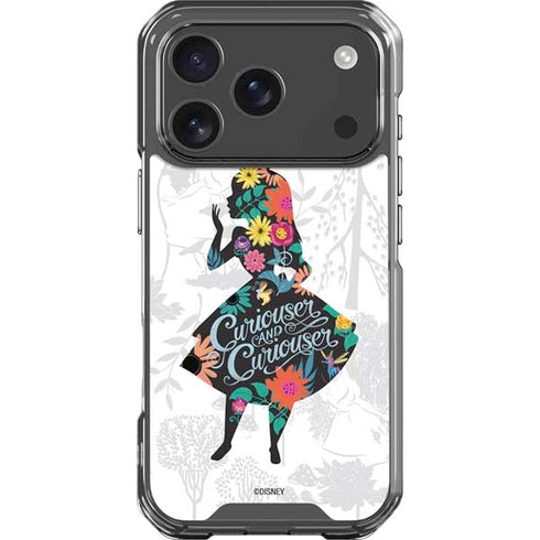 Disney Alice in Wonderland (animated) Silhouette Curiouser and Curiouser iPhone 18 Pro Clear Case