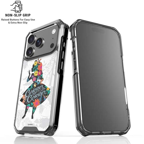 Disney Alice in Wonderland (animated) Silhouette Curiouser and Curiouser iPhone 18 Pro Clear Case