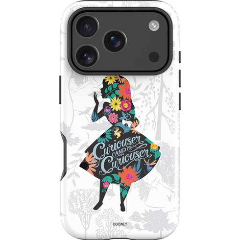 Disney Alice in Wonderland (animated) Silhouette Curiouser and Curiouser iPhone 18 Pro Impact Case