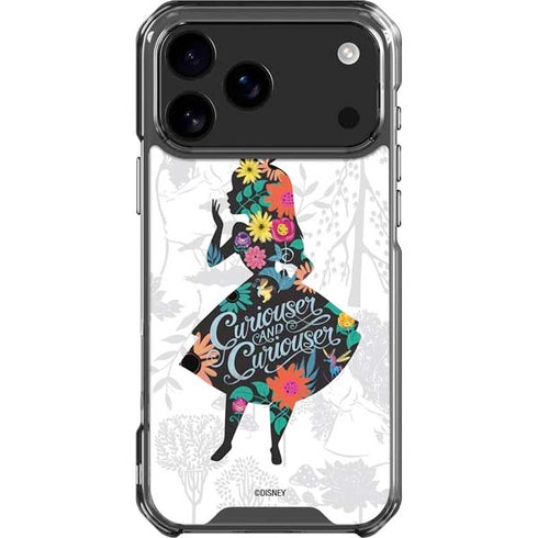 Disney Alice in Wonderland (animated) Silhouette Curiouser and Curiouser iPhone 18 Pro Max Clear Case