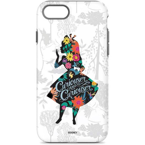 Disney Alice in Wonderland (animated) Silhouette Curiouser and Curiouser iPhone Cases