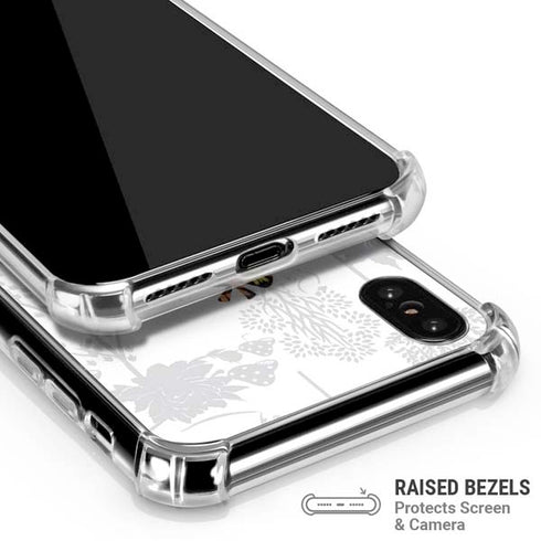 Disney Alice in Wonderland (animated) Silhouette Curiouser and Curiouser iPhone X/XS Clear Case