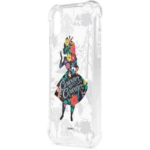 Disney Alice in Wonderland (animated) Silhouette Curiouser and Curiouser iPhone XS Clear Case