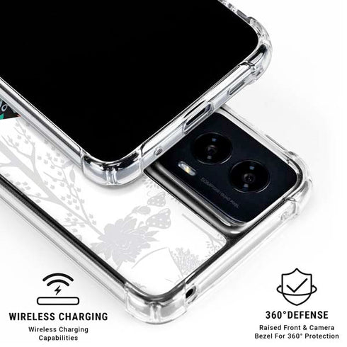 Disney Alice in Wonderland (animated) Silhouette Curiouser and Curiouser Moto G Power 5G (2024) Clear Case