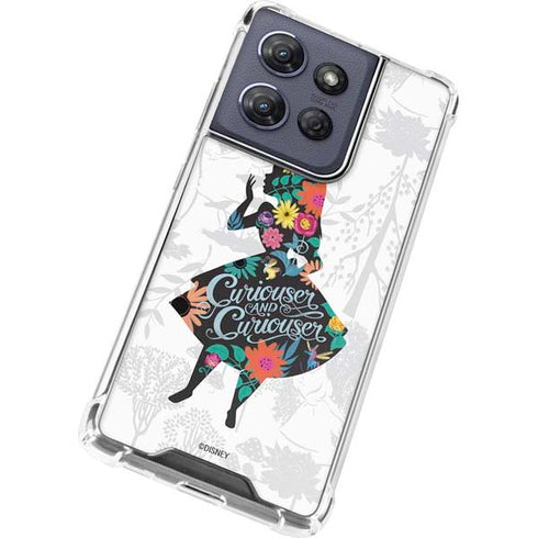 Disney Alice in Wonderland (animated) Silhouette Curiouser and Curiouser Moto G Power 5G (2025) Clear Case