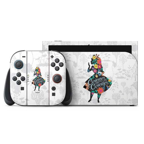 Disney Alice in Wonderland (animated) Silhouette Curiouser and Curiouser Nintendo Skins