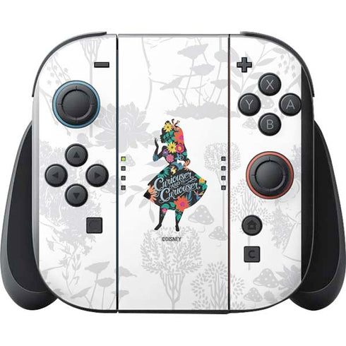 Disney Alice in Wonderland (animated) Silhouette Curiouser and Curiouser Nintendo Switch 2 (2025) with Joy-Con Skin