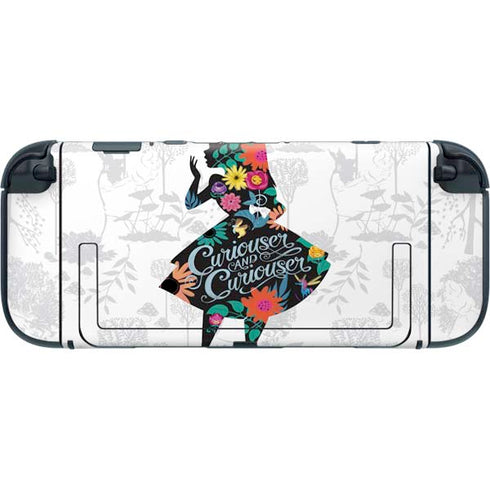 Disney Alice in Wonderland (animated) Silhouette Curiouser and Curiouser Nintendo Switch 2 (2025) with Joy-Con Skin