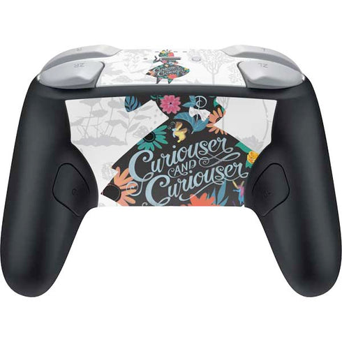 Disney Alice in Wonderland (animated) Silhouette Curiouser and Curiouser Nintendo Switch 2 (2025) Pro Controller Skin