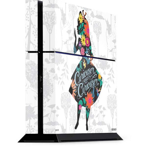 Disney Alice in Wonderland (animated) Silhouette Curiouser and Curiouser PlayStation PS4 Skins