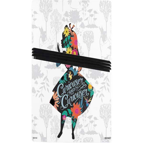 Disney Alice in Wonderland (animated) Silhouette Curiouser and Curiouser PS5 Pro Bundle Skin