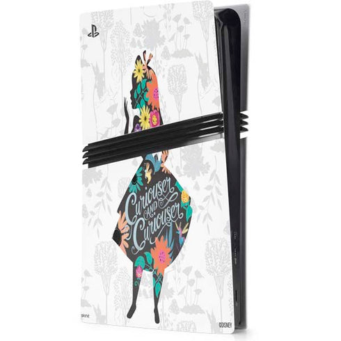 Disney Alice in Wonderland (animated) Silhouette Curiouser and Curiouser PlayStation PS5 Skins