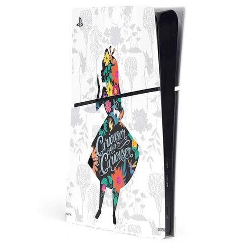 Disney Alice in Wonderland (animated) Silhouette Curiouser and Curiouser PlayStation PS5 Skins