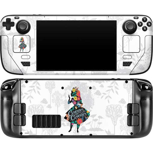 Disney Alice in Wonderland (animated) Silhouette Curiouser and Curiouser Steam Deck Handheld Gaming Computer OLED Skin