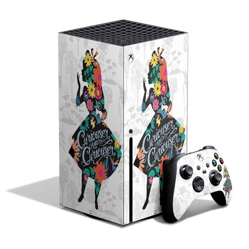 Disney Alice in Wonderland (animated) Silhouette Curiouser and Curiouser Xbox Series X Skins
