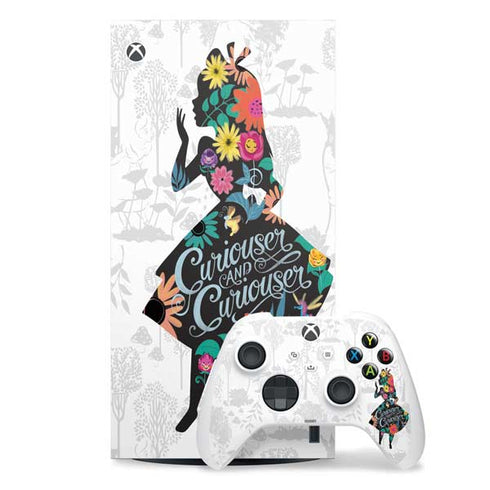 Disney Alice in Wonderland (animated) Silhouette Curiouser and Curiouser Xbox Series X Skins