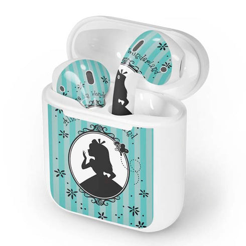 Disney Alice in Wonderland (animated) Silhouette in the Mirror Apple AirPods Skin