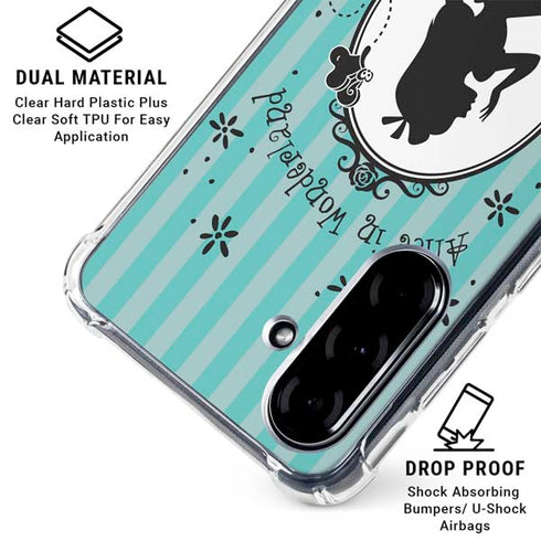 Disney Alice in Wonderland (animated) Silhouette in the Mirror Galaxy A36 5G Clear Case