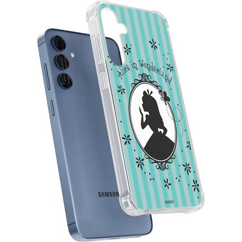 Disney Alice in Wonderland (animated) Silhouette in the Mirror Galaxy A55 5G Clear Case