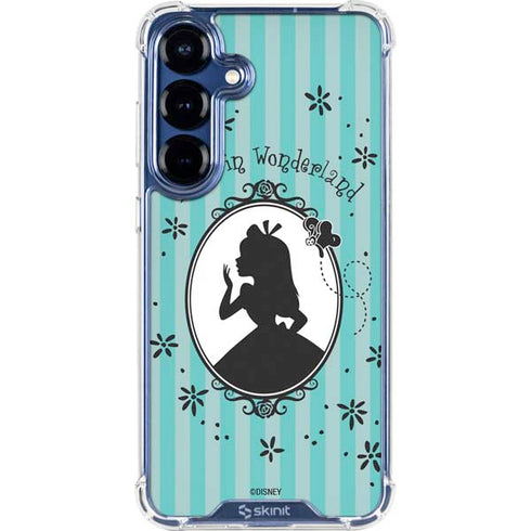 Disney Alice in Wonderland (animated) Silhouette in the Mirror Galaxy S25 Plus Clear Case