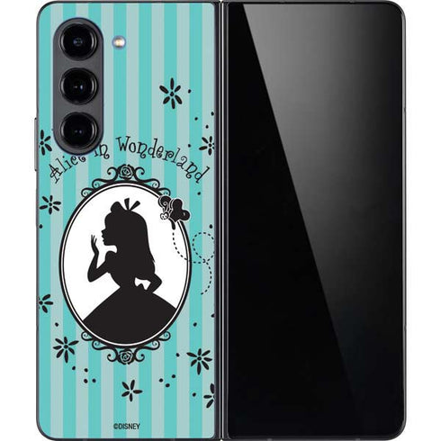 Disney Alice in Wonderland (animated) Silhouette in the Mirror Galaxy Z Fold5 5G Skin