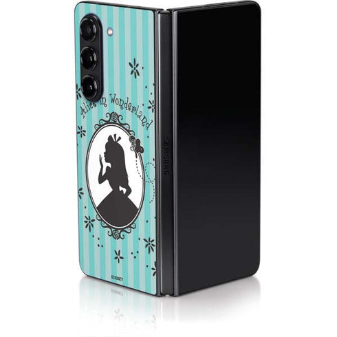 Disney Alice in Wonderland (animated) Silhouette in the Mirror Galaxy Z Fold5 5G Skin