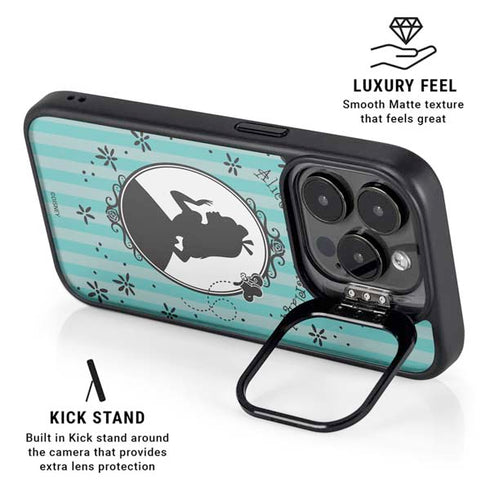 Disney Alice in Wonderland (animated) Silhouette in the Mirror iPhone 13 Pro Max Kickstand Case