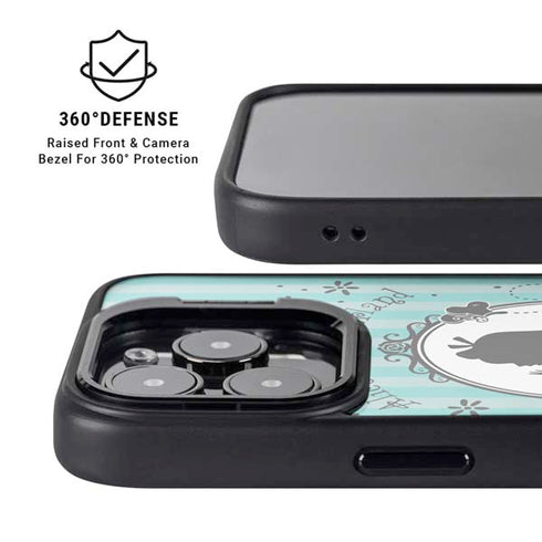 Disney Alice in Wonderland (animated) Silhouette in the Mirror iPhone 14 Pro Max Kickstand Case