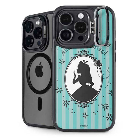 Disney Alice in Wonderland (animated) Silhouette in the Mirror iPhone 15 Pro Kickstand Case