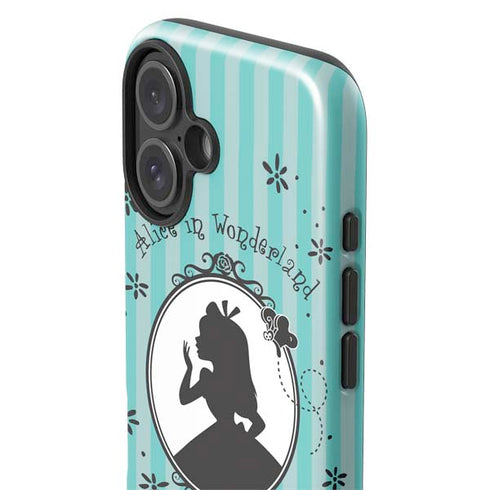 Disney Alice in Wonderland (animated) Silhouette in the Mirror iPhone 16 Plus Impact Case