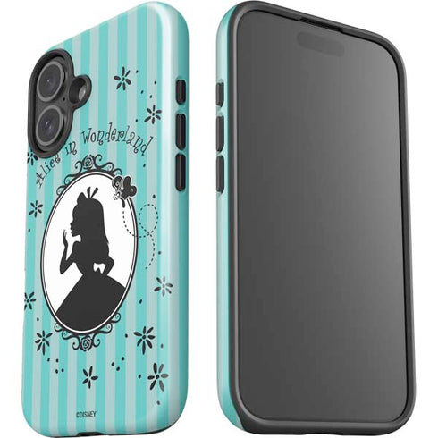 Disney Alice in Wonderland (animated) Silhouette in the Mirror iPhone 16 Plus Impact Case